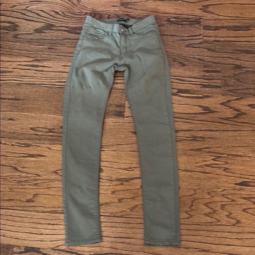 Olive Green Skinny Pants